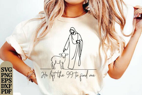 He Left the 99 to Find Me Bible Verse Design Review