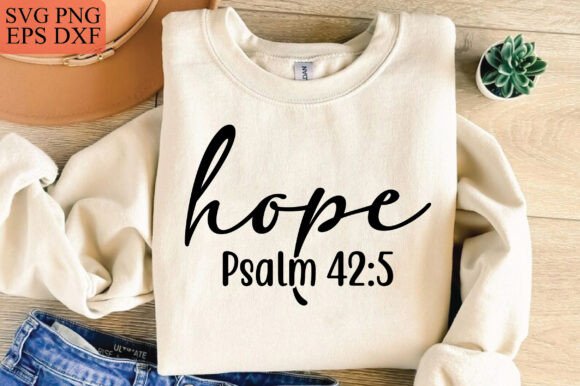 Hope Psalm 425 SVG: A Faith-Filled Embroidery Design for Real Projects