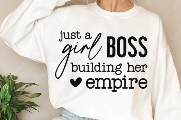 Just a Girl Boss SVG PNG: A Confident Design for Real Projects